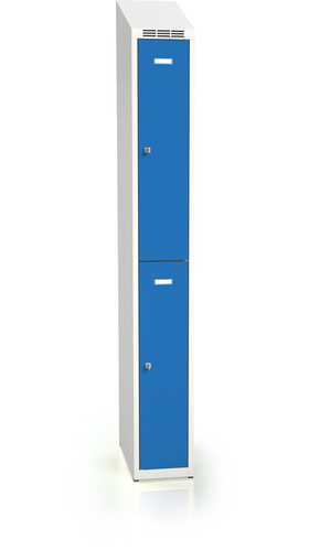  Divided cloakroom locker ALDOP with sloping top 1995 x 250 x 500